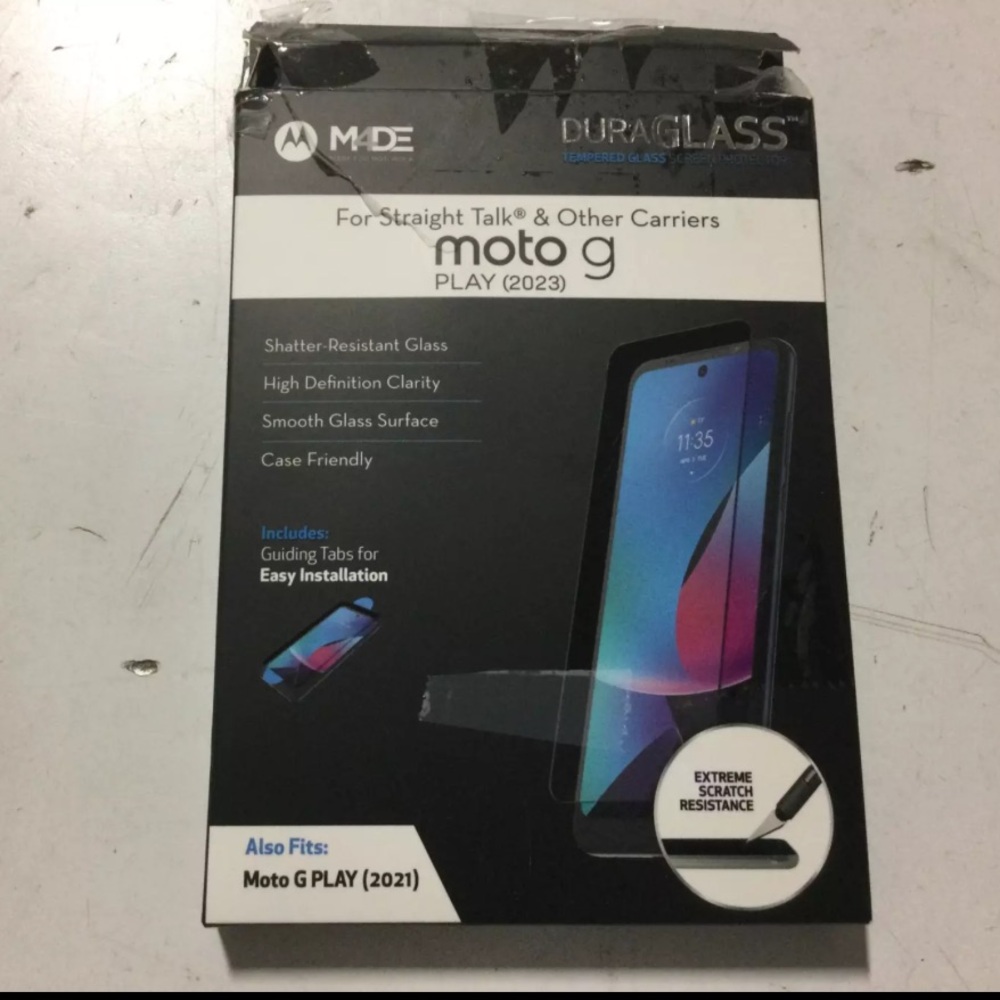 New DuraGlass Tempered Glass Screen Protectors For Moto G Play 2023